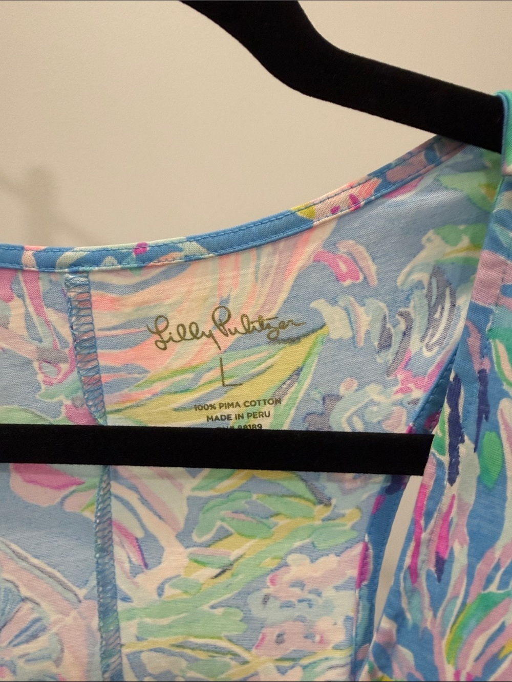 Lilly Pulitzer Blue Pink Green Printed Maxi Dress - Picture 2 of 2